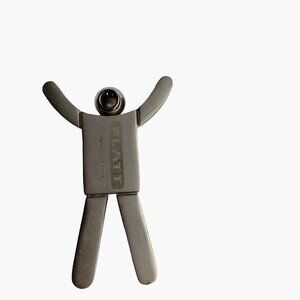 Platt Metal Keychain Figure Pendant I am the key to Customer Service Craft